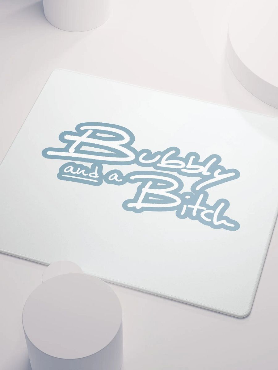 Bubbly and a B*tch (lined design, #709AAF) mouse pad product image (3)