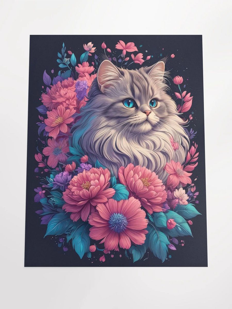 Flower Cat v2 - Poster - Medium Size 18x24 Inches product image (4)