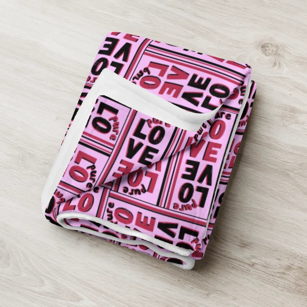 Pure Love Pattern Pink - Throw Blanket product image (10)