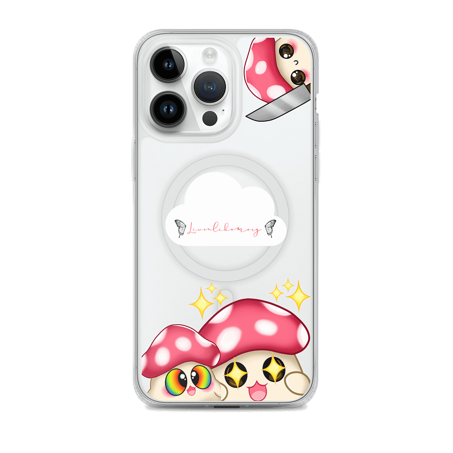 Gettin Shroomy clear iPhone case product image (1)