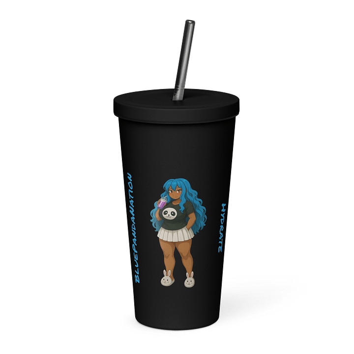 Bunny Slippers and Blue Hair Insulated Tumbler product image (1)