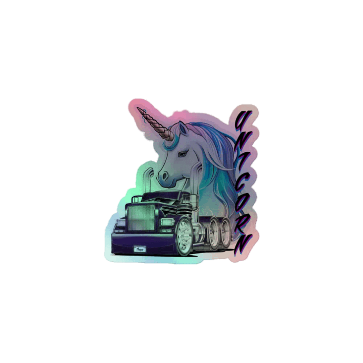 Unicorn Trucking Sticker product image (1)