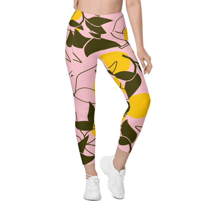 Lemon Grove All-Over Leggings with Pockets product image (1)