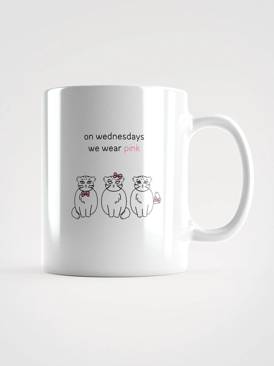 Pink Wednesdays Manul - White Mug product image (1)
