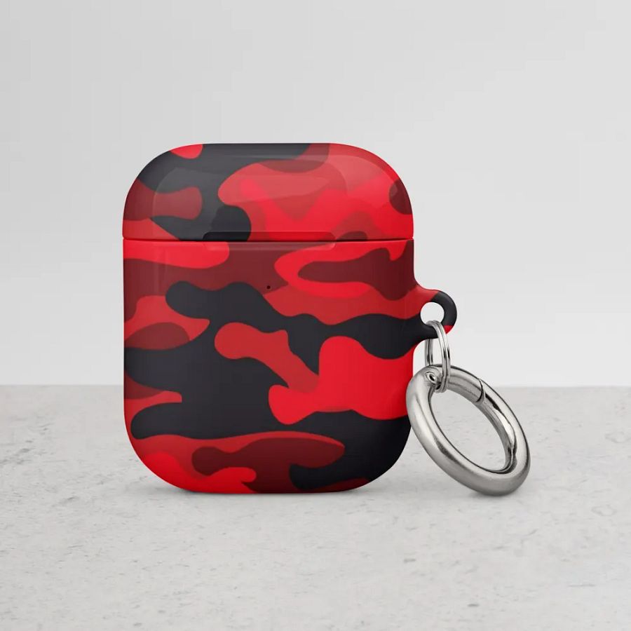 Red Camo AirPod Case product image (3)
