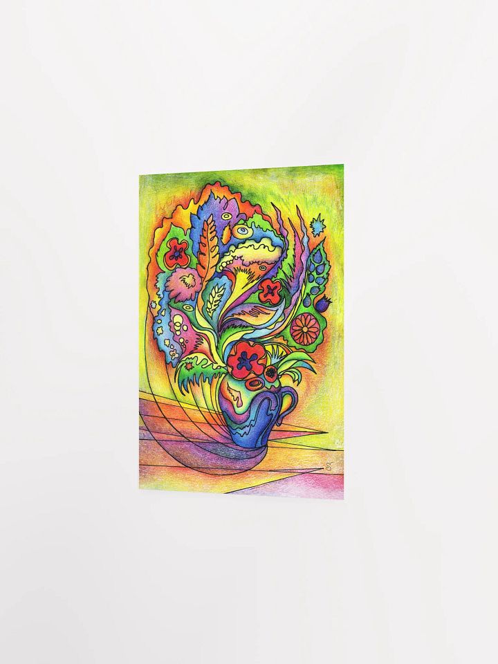 Whimsical Bouquet: Vibrant Matte Poster - Bright Bouquet product image (3)