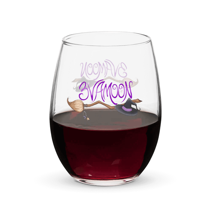 3VAMOON Witch Broom Stemless Wine Glass product image (2)