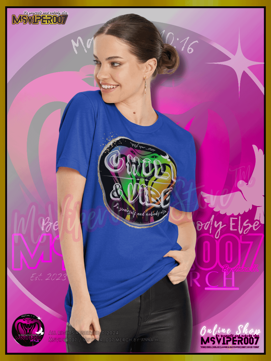 T-Shirt - MsViper007's "Chill & Vibe™ [spectrum]" Gaming Comfort T-shirt By Anna H. product image (4)