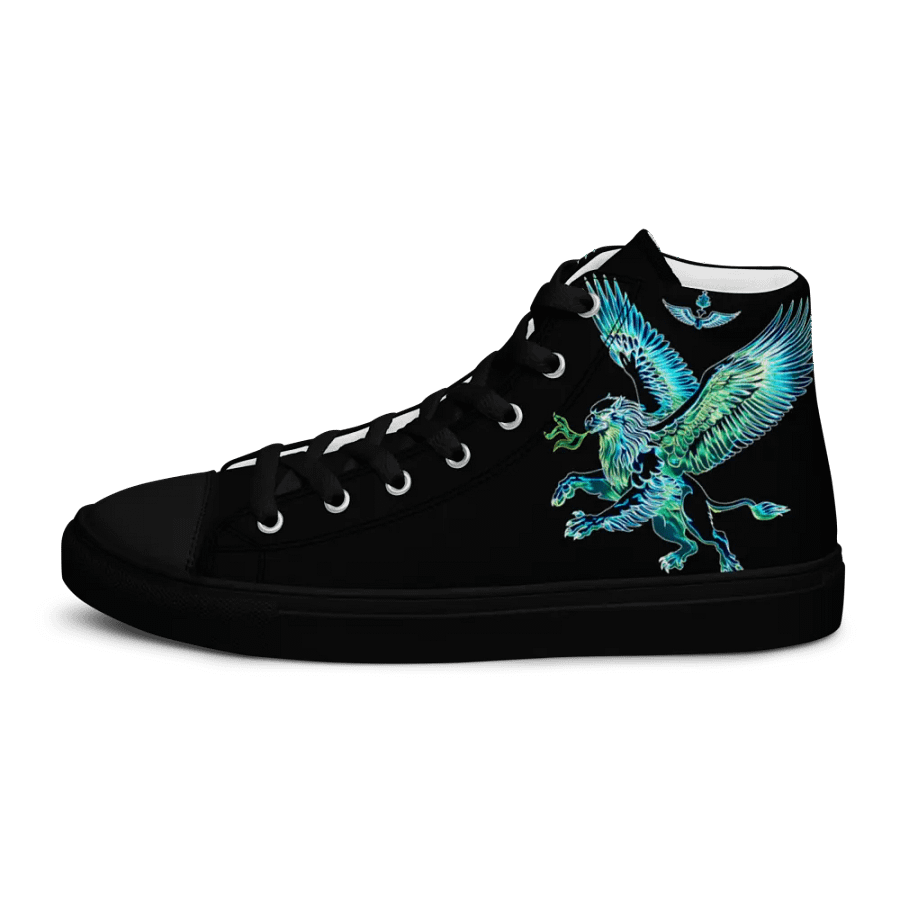Gripen Flying Blue//Griffin/Men's High Top Canvas Shoes by Allcolor product image (5)