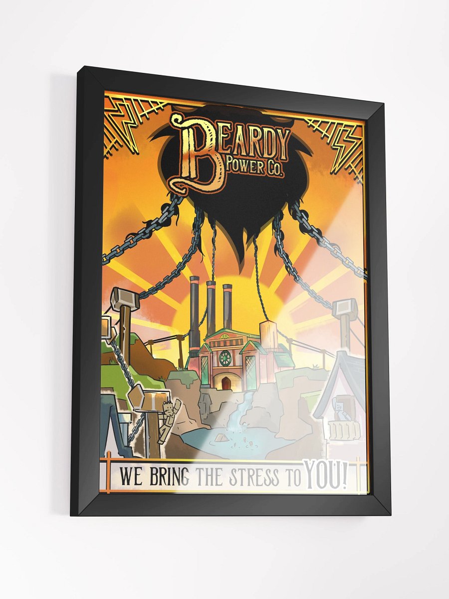 'We bring the stress to YOU' framed print (Orange) product image (1)