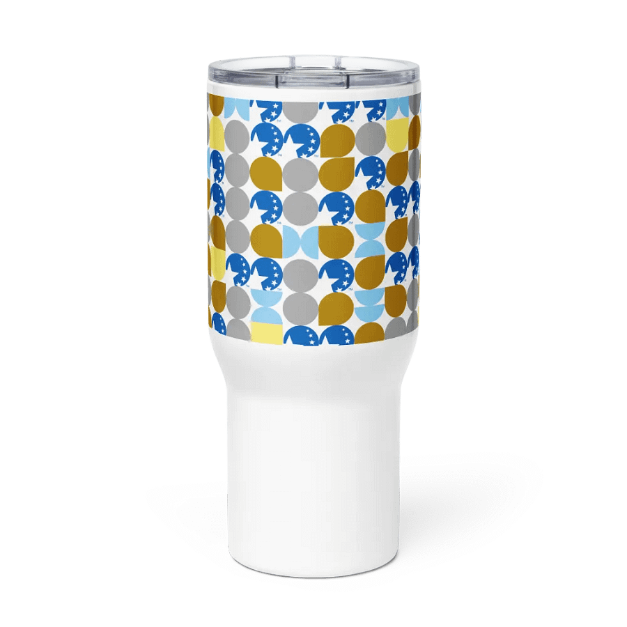 Travel Mug with Handle in Icon Pattern product image (2)