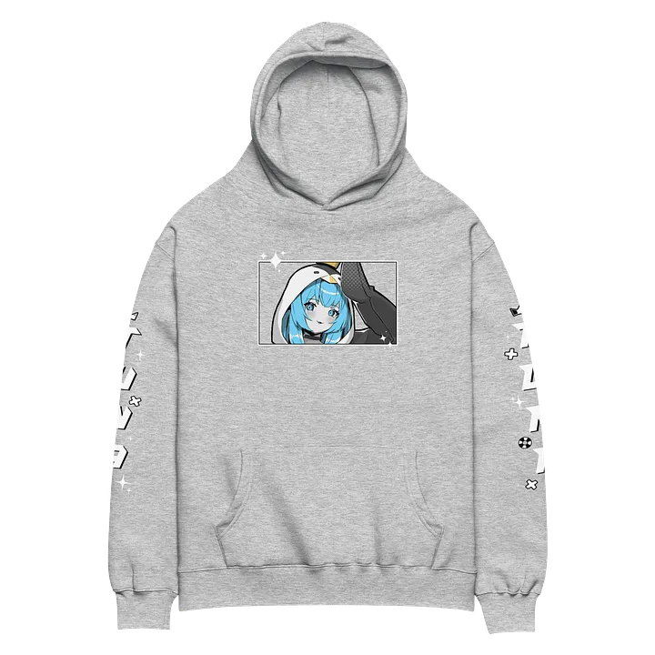 Black & Blue Hoodie Oversized Premium Unisex product image (2)