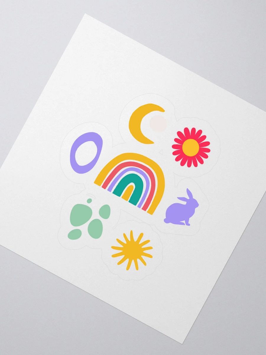 Whimsical Shapes Vinyl Stickers Set product image (5)