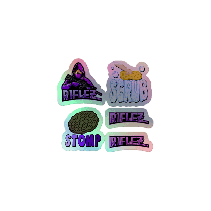 R1flez Holographic Sticker Sheet product image (1)
