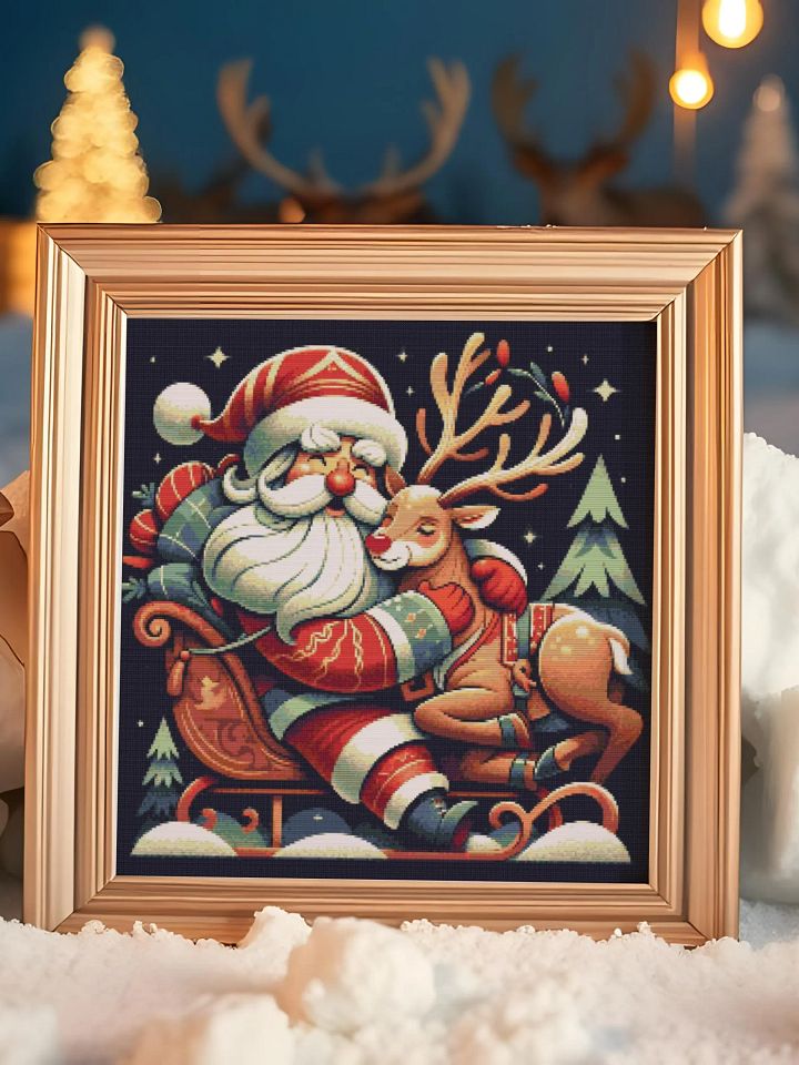 Santa Hugging Young Rudolph product image (1)