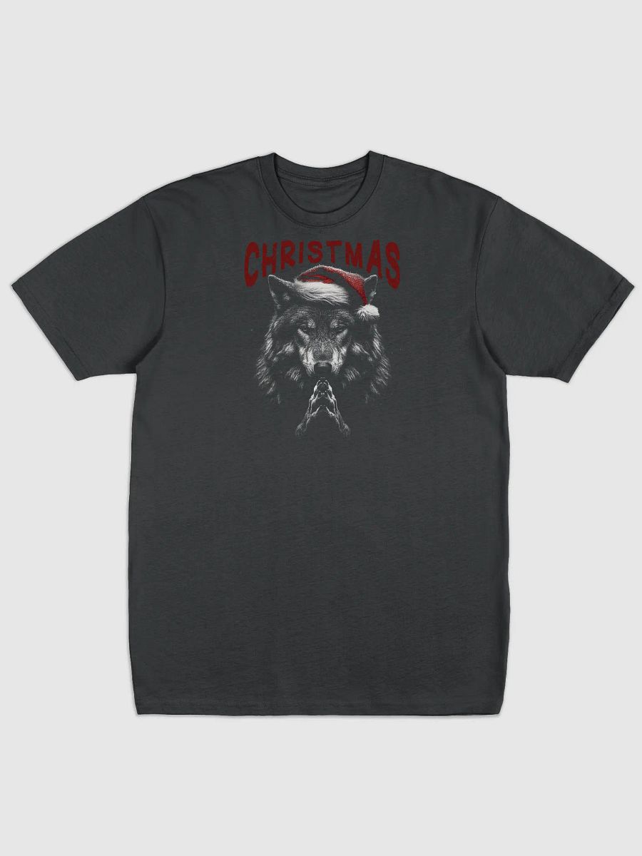 Santa Wolf Christmas Tee product image (1)