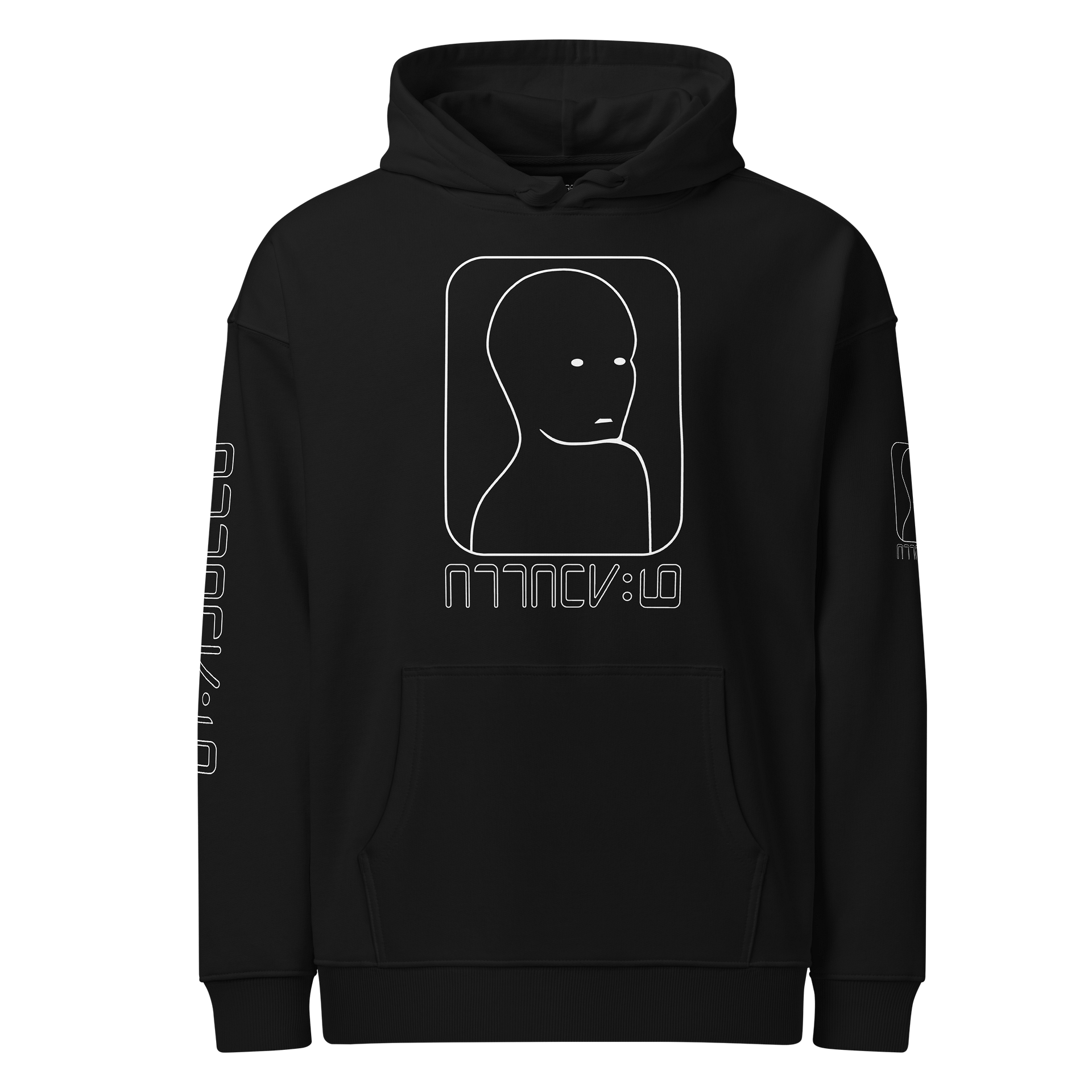 ATTACKNINE "Visitor" - Black Unisex Heavyweight Hoodie product image (1)