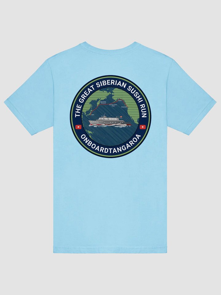 The Great Siberian Sushi Run Women’s T-Shirt – (Light Colours and Route Logo) product image (2)