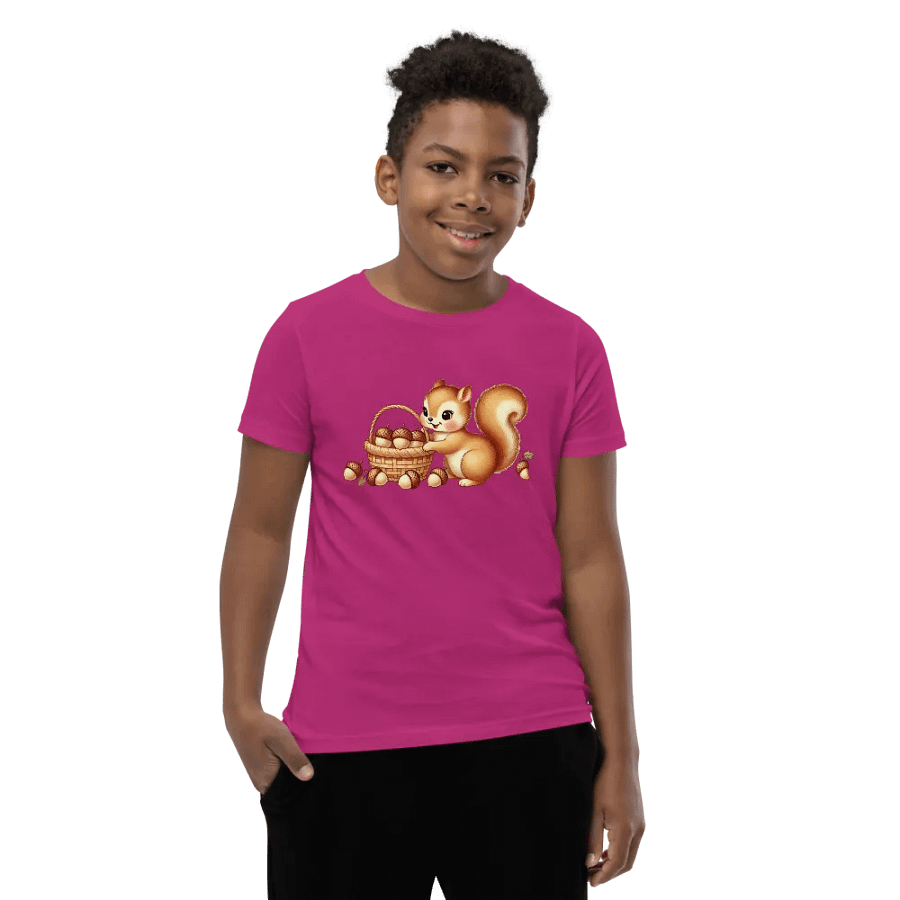 Fluffy Tailed Squirrel Kids T-Shirt product image (52)