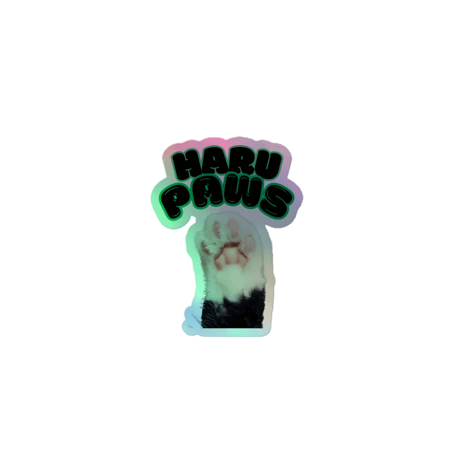 HARU PAWS Kiss-Cut Holographic Sticker Sheet product image (1)