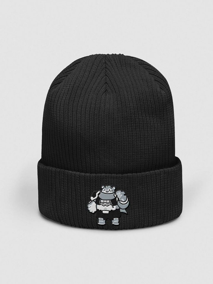 Mini Dubu Embroidered Beanie (BW) product image (1)