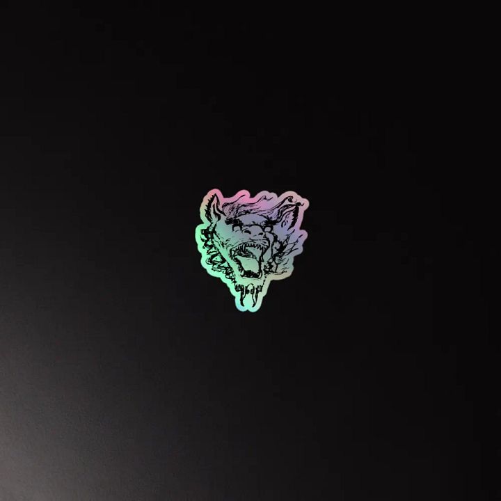 Teeth holographic sticker product image (2)