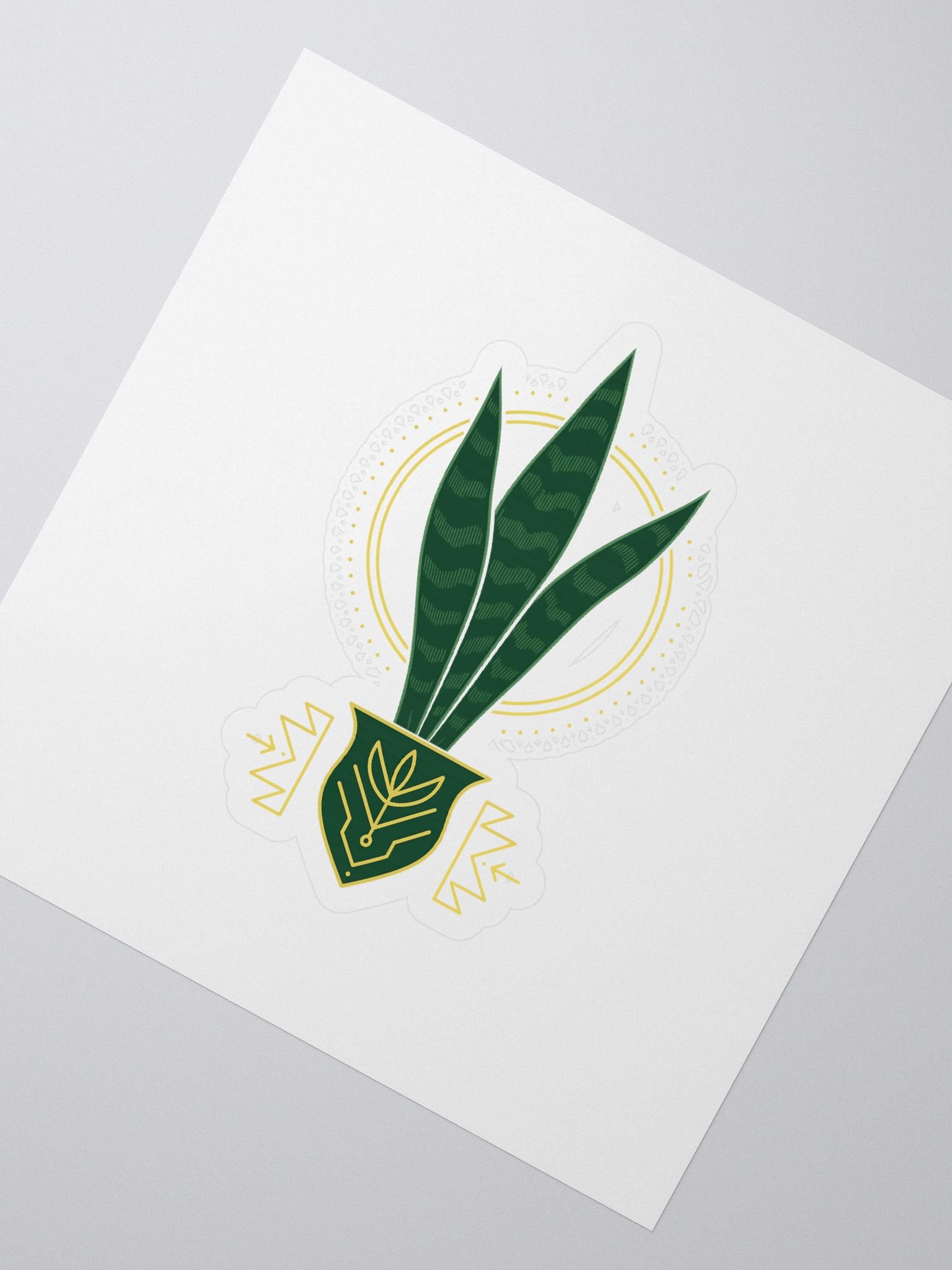 Snake Plant cutout sticker product image (2)