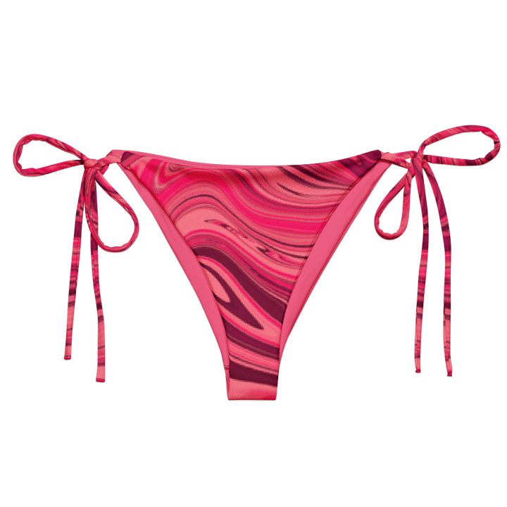 String Bikini Bottom - Shades of Magenta Pink Digital Fluid Art product image (1)