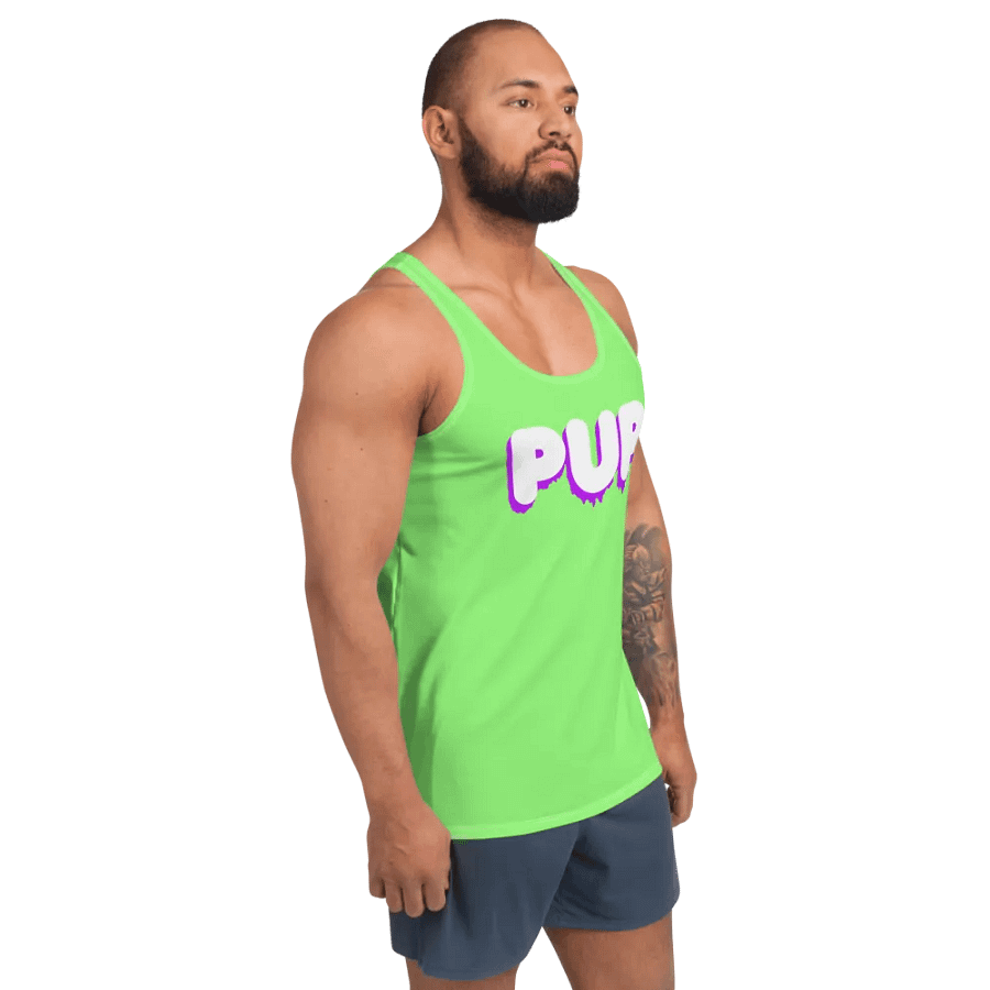 Identity Tank - PUP - Lime Green / Purple / White product image (5)