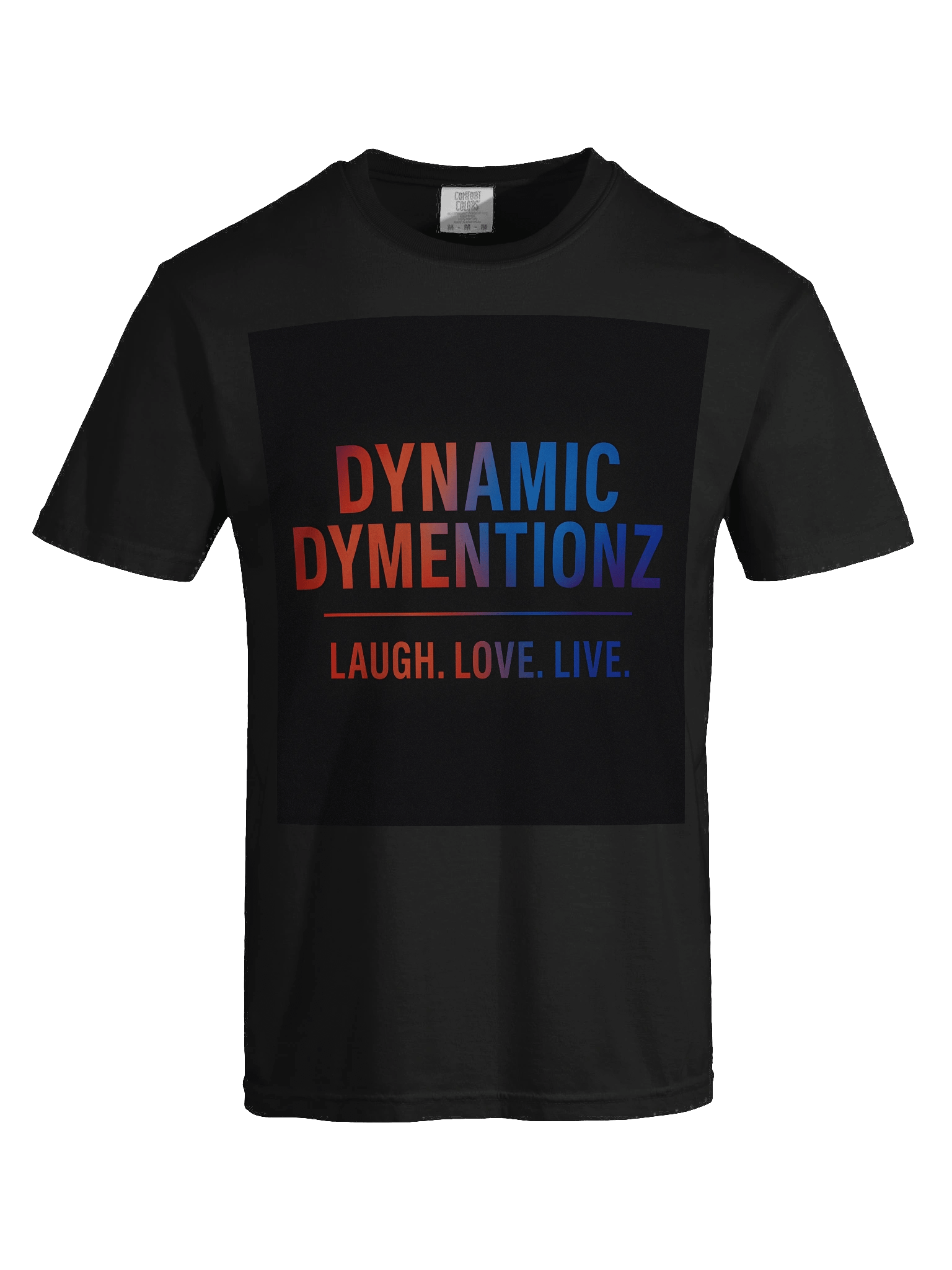 Vibrant Gradient Tee: Laugh. Love. Live. product image (7)
