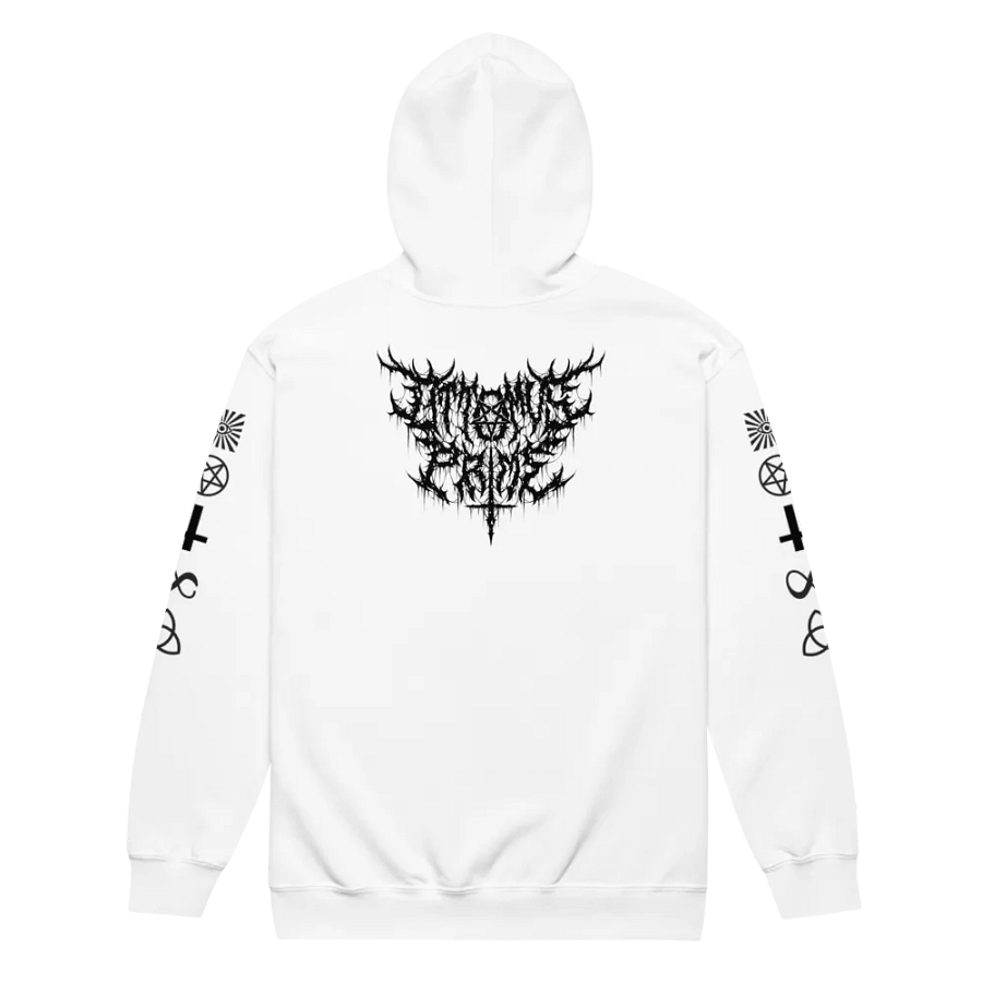 Ottomus Prime Metal Logo Zip-up (White) product image (9)