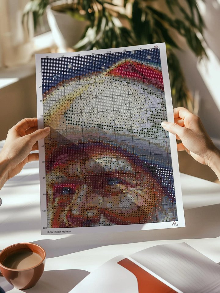 Santa with Presents Cross Stitch Pattern product image (2)