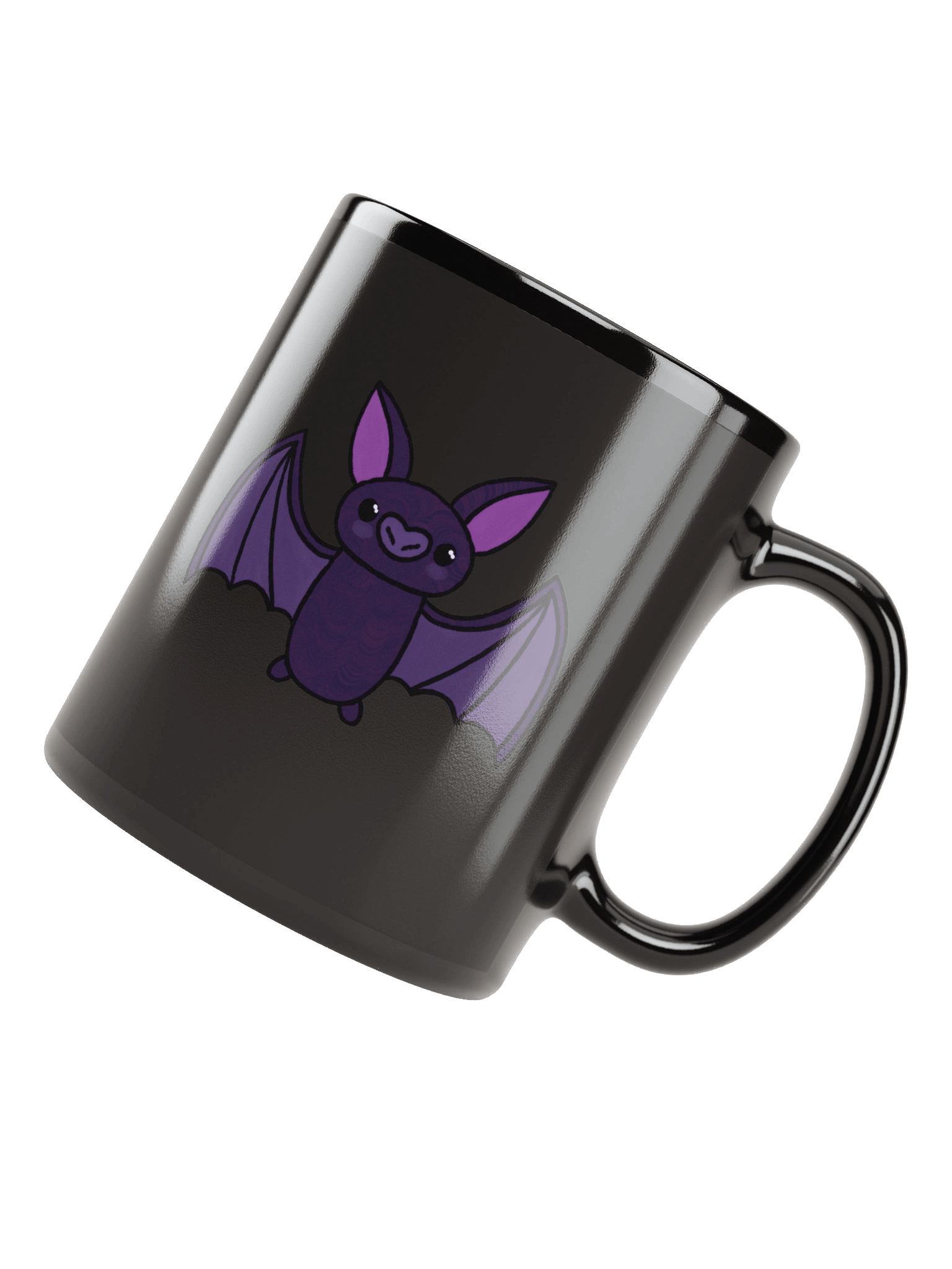 Blushing Bat Duo Black Glossy Mug product image (8)