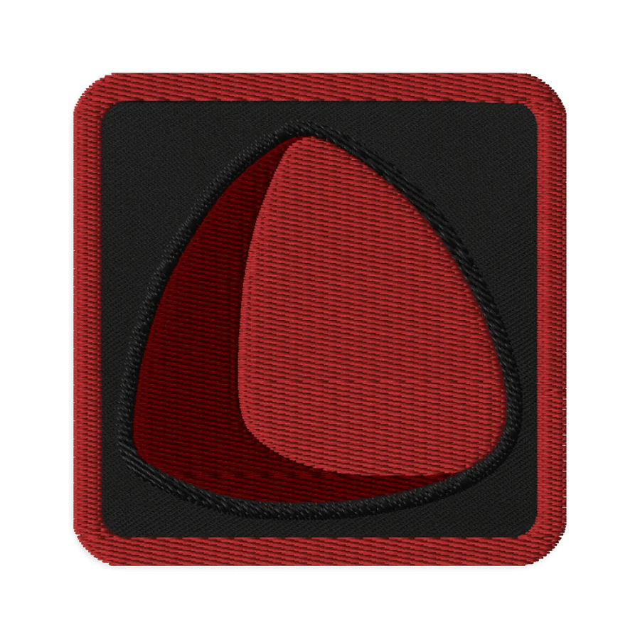Red Triball Embroidered Patch product image (1)