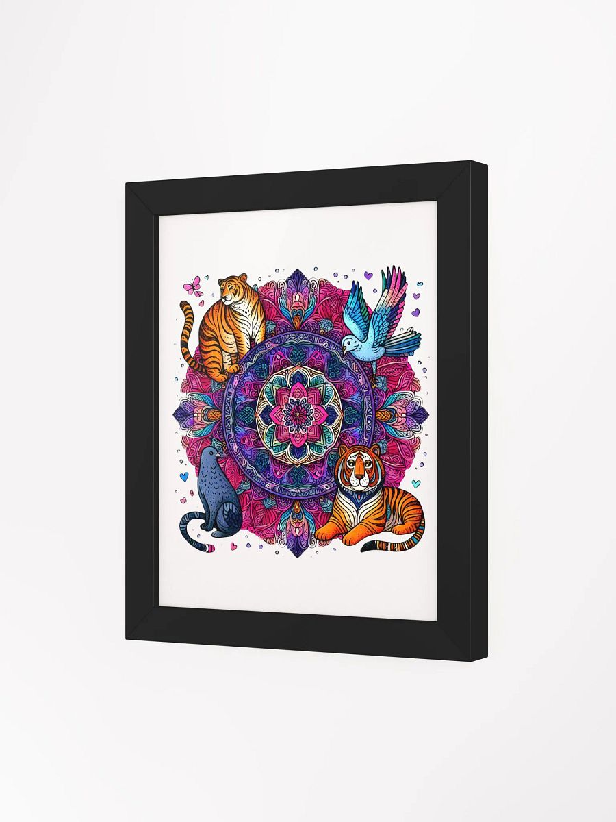 Framed High-Quality Matte Poster (in) | AI Design animal collection product image (18)
