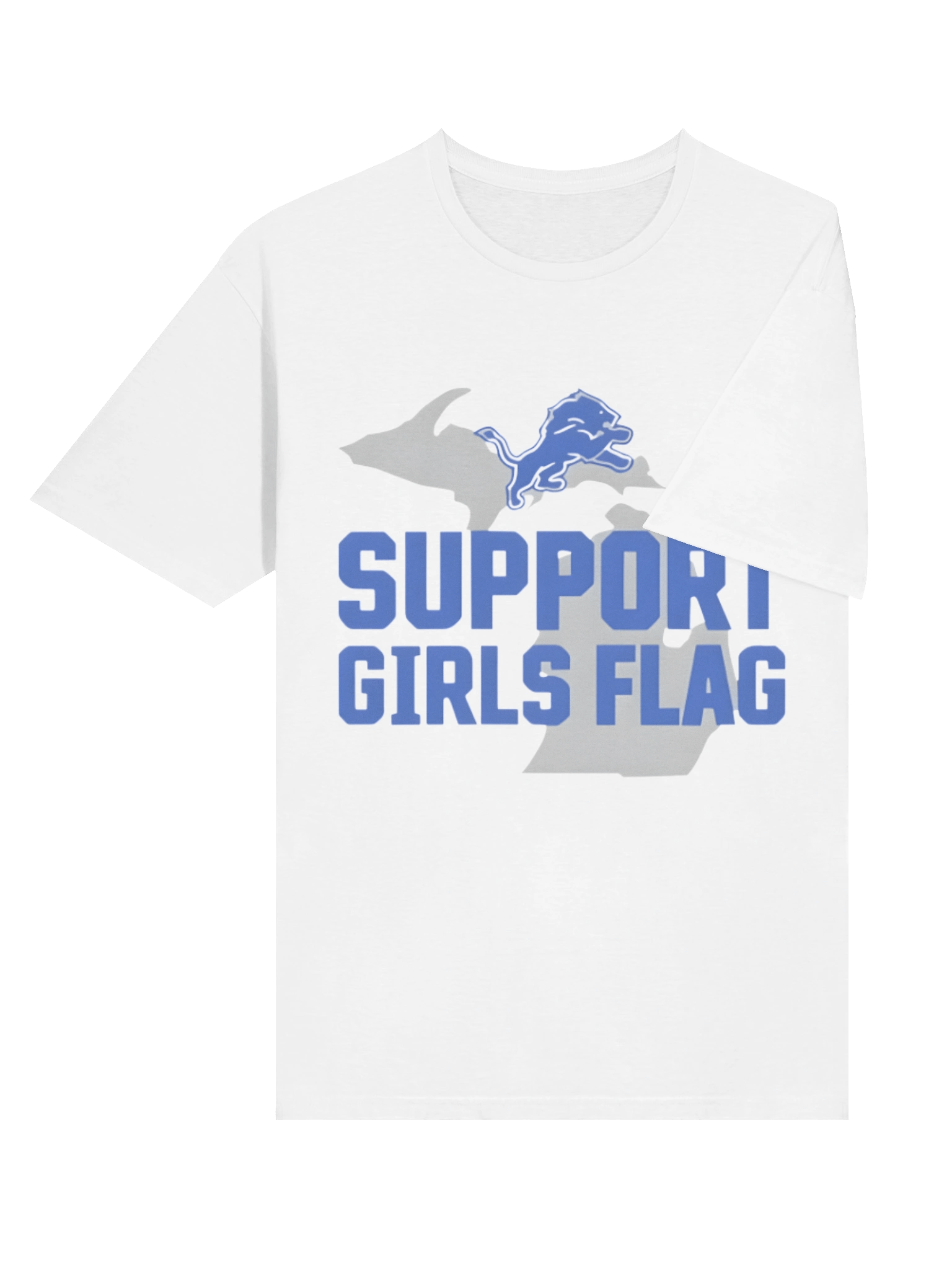 Lions Support Girls Flag Shirt product image (4)