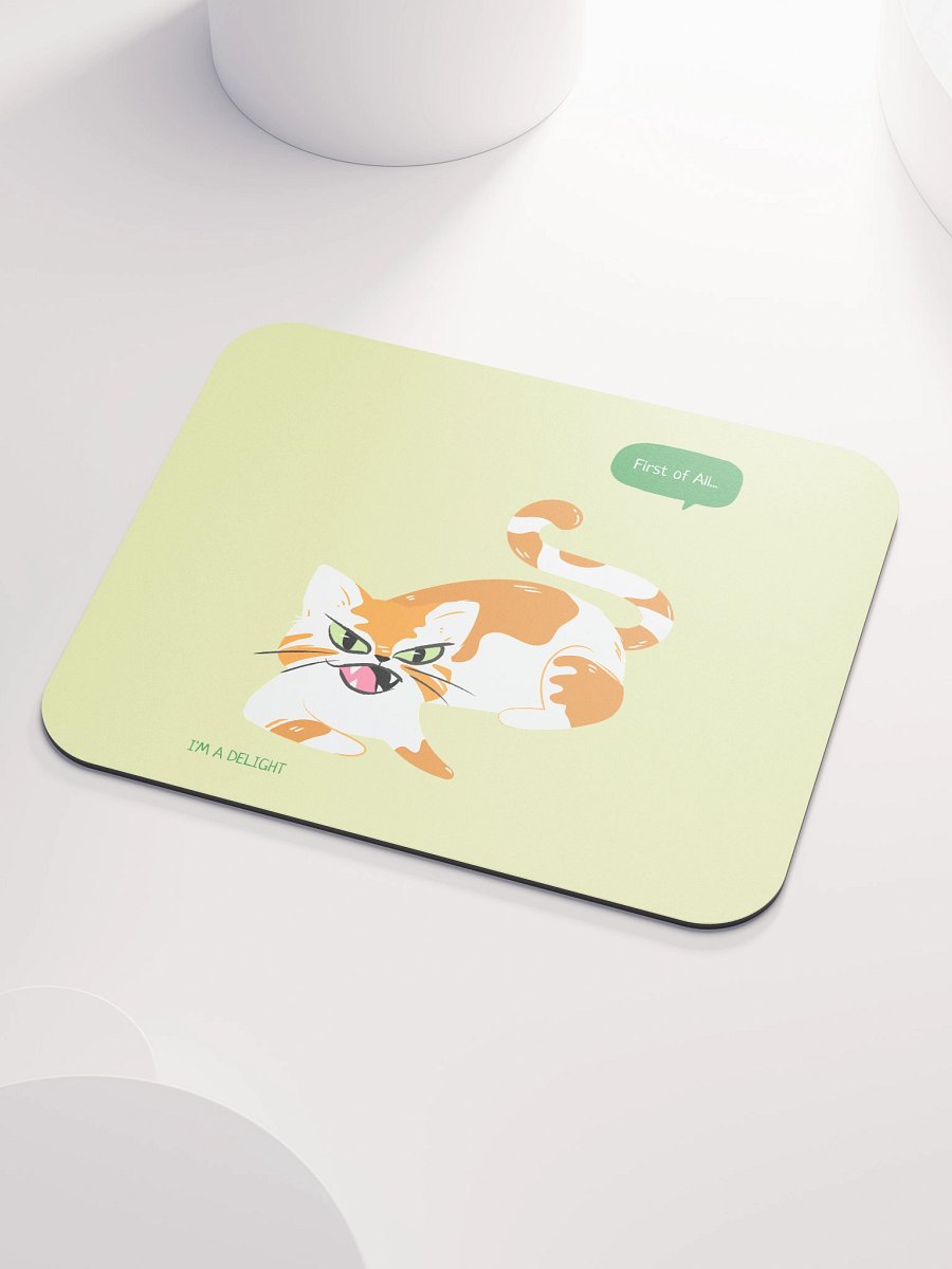Sassy Cat Speech Bubble Mouse Pad product image (3)