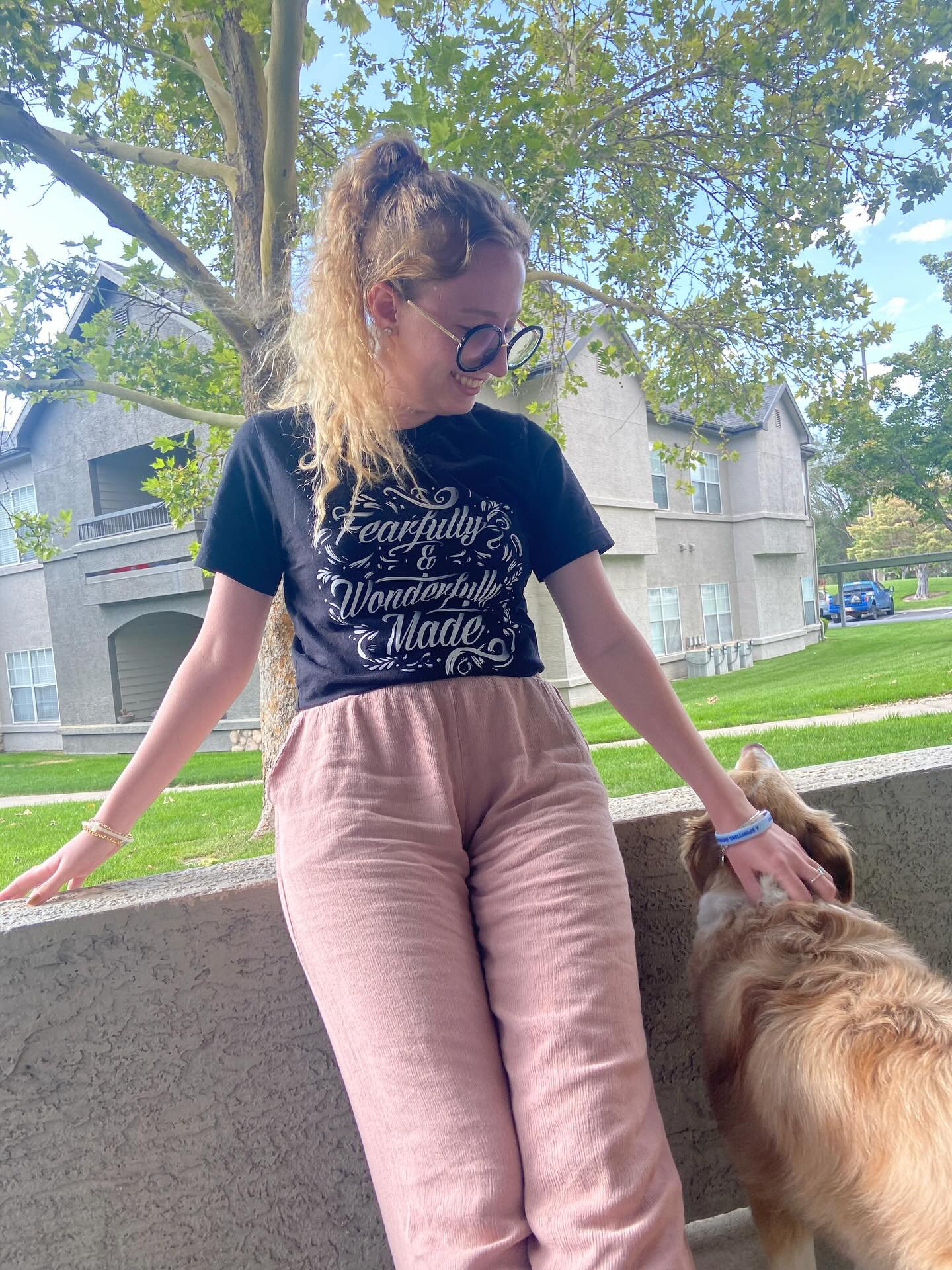 FEARFULLY & WONDERFULLY MADE T-SHIRT & DAILY DEVOTIONAL DIGITAL JOURNAL BUNDLE product image (29)