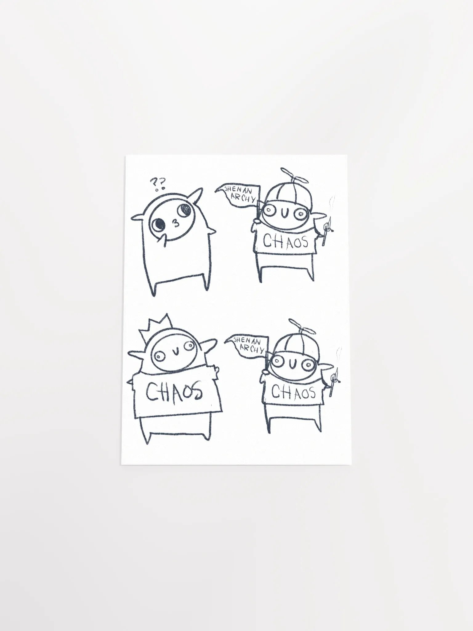 Chaos? CHAOS! colourable poster! product image (4)