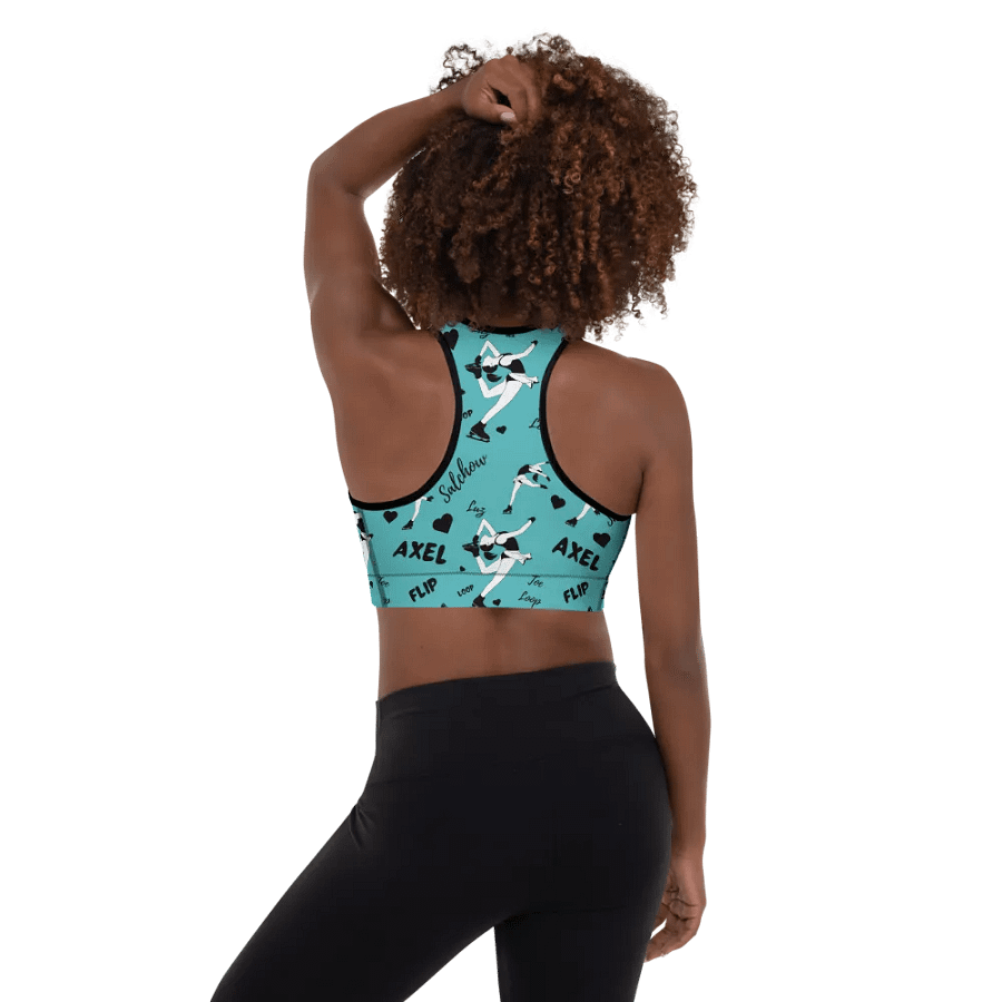Ice Skater Pattern Sport Bra product image (3)