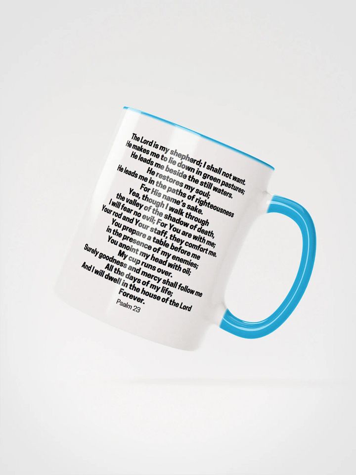 The Lord Is My Shepherd Psalm 23 Two-Tone Mug 11/15oz product image (22)