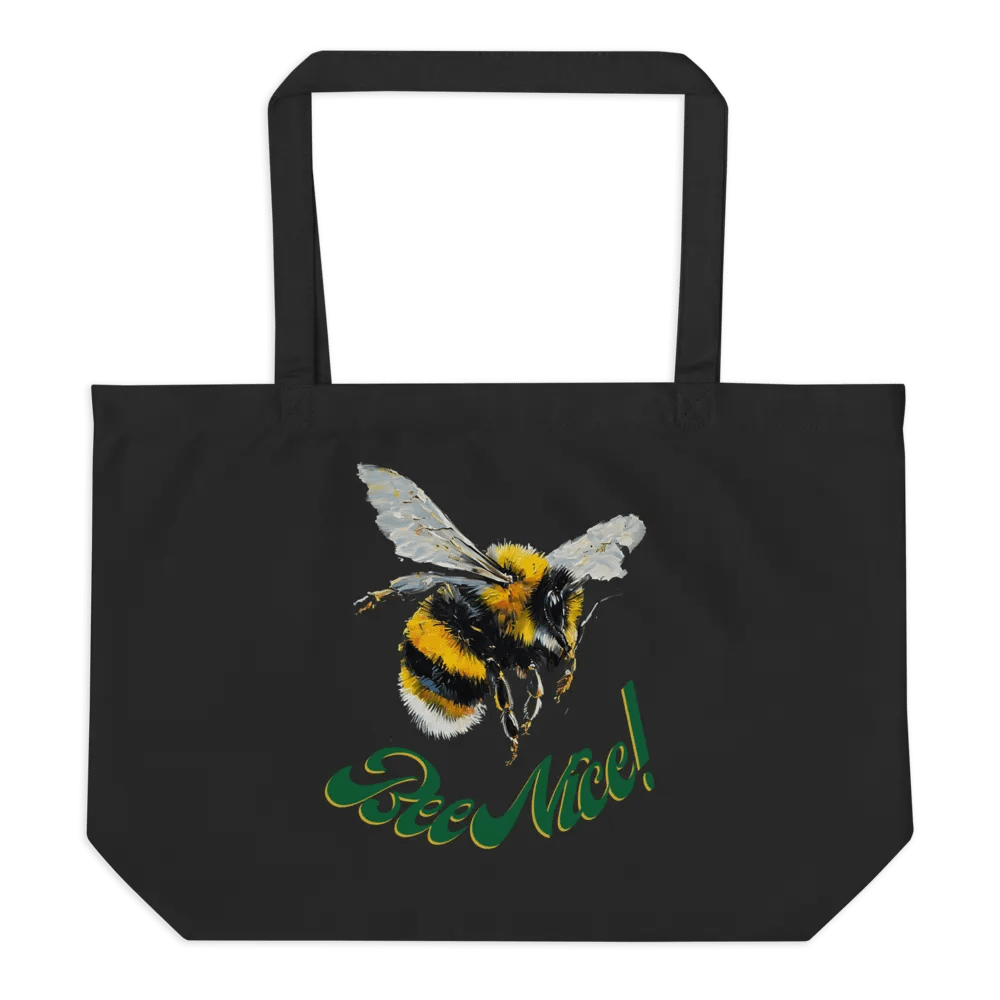 Bee Nice! Eco-Friendly Tote Bag product image (2)