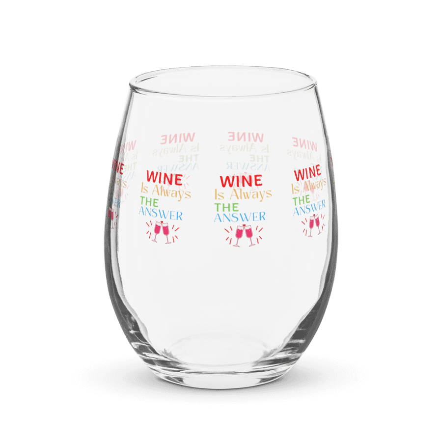 Wine is Always the Answer Stemless Wine Glass product image (2)
