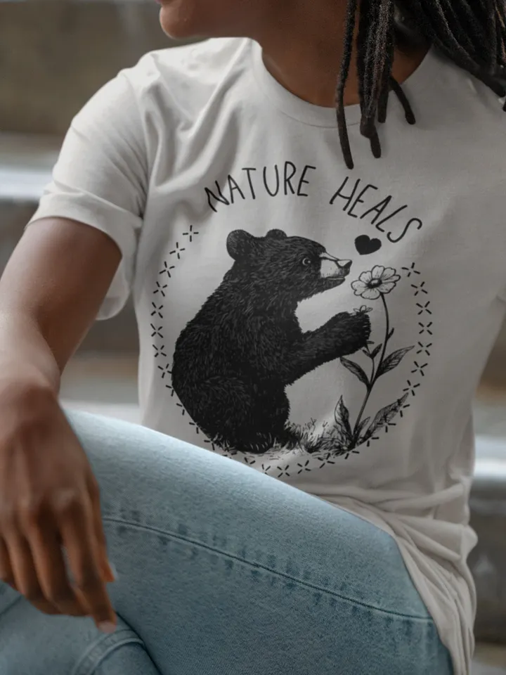 Nature Heals Bear T-Shirt product image (2)