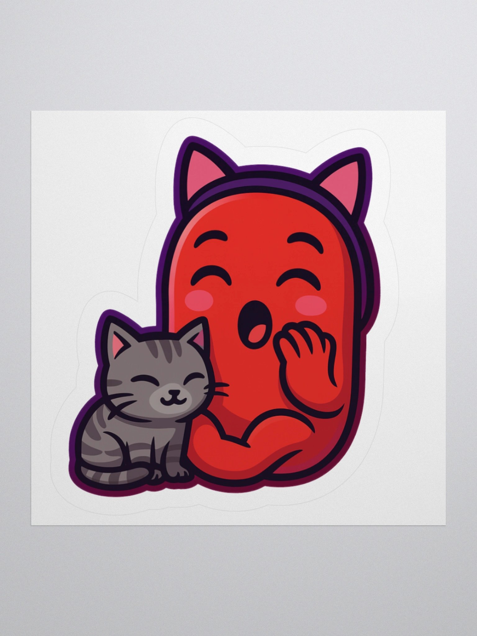 🐾✨ Stick-A-Bean: Bean Meets Cat 🫘🐱💖 product image (2)