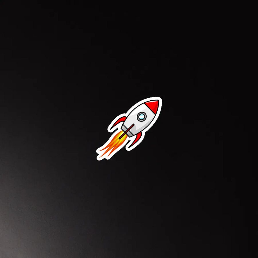 "NASA" Rocket Launch Die-Cut Magnet product image (6)