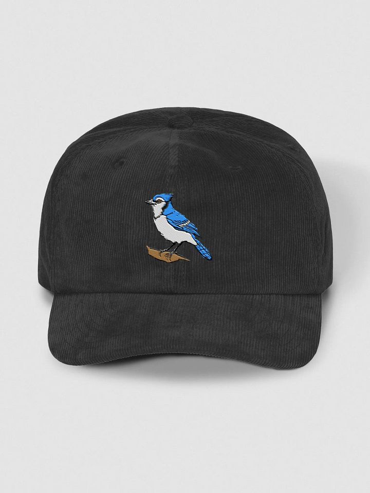 Blue Jay Embroidered Bird Corduroy Dad Hat product image (1)