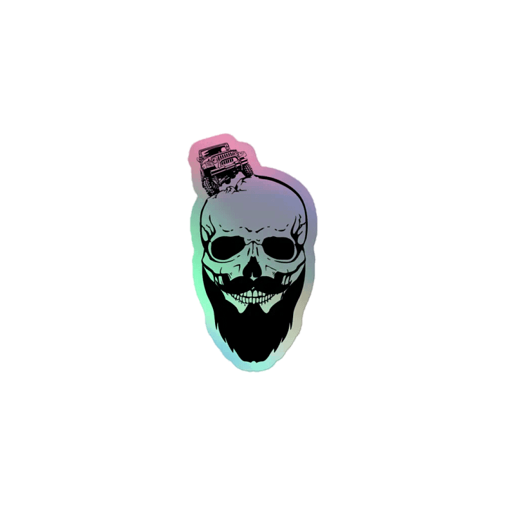 Bearded Jeeper Logo Holographic Sticker product image (1)