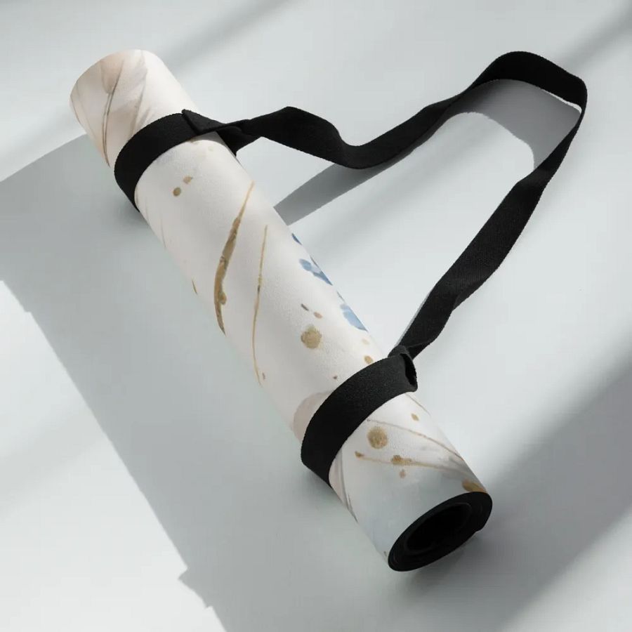 Gold Dust Feather Serenity Yoga Mat product image (6)