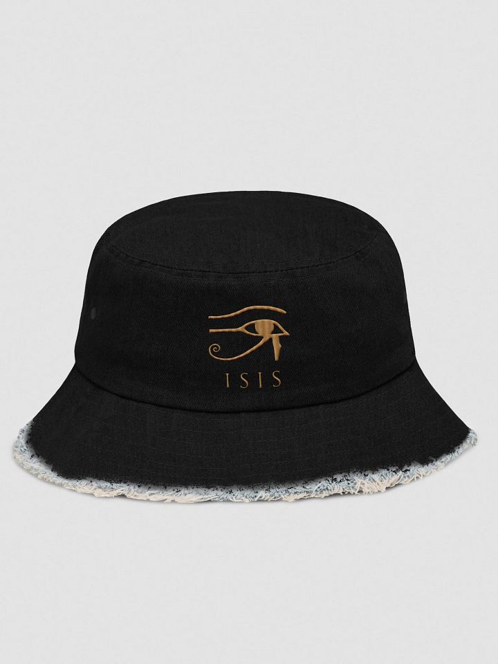 Isis Multicolor Capstone Distressed Denim Bucket Hat product image (1)